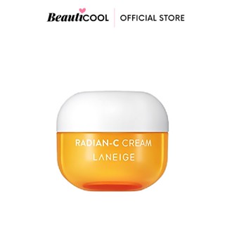Laneige Radian-C Cream 10ml เผยผลลัพธ์แห่งผิวสว่างใส
