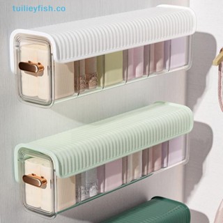 Tuilieyfish กล่องเก็บถุงเท้า แบบใส แขวนผนัง สําหรับจัดระเบียบตู้เสื้อผ้า ห้องนอน