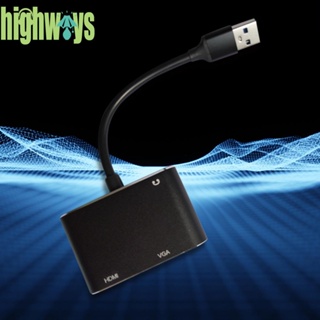 อะแดปเตอร์แจ็คเสียง 3.5 USB C VGA สําหรับ PC แล็ปท็อป TV [highways.th]