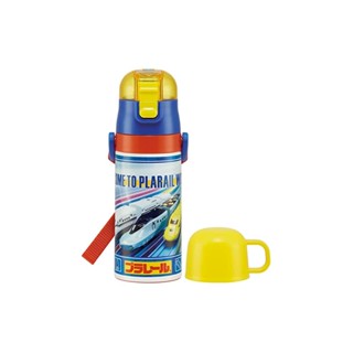 Skater Childrens 2WAY Stainless Steel Kids Water Bottle with Cup 350ml Plarail 22 Boys SKDC3-A