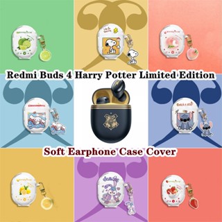 【imamura】เคสหูฟังนิ่ม แบบใส ลายหมีสตรอเบอร์รี่ สําหรับ Redmi Buds 4 Harry Potter Limited Edition