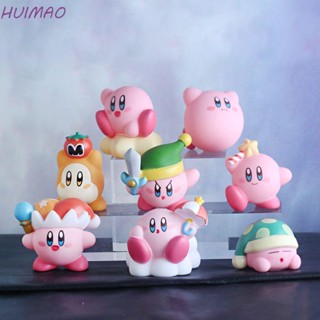 Huimao ฟิกเกอร์ Kirby น่ารัก ของสะสม ตุ๊กตาการ์ตูน ของเล่นเด็ก เครื่องประดับ เดสก์ท็อป ตกแต่ง โมเดล ของเล่น