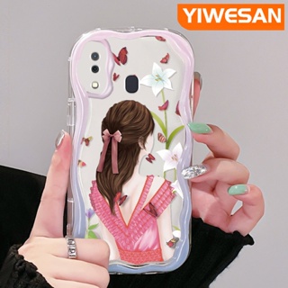 เคสโทรศัพท์มือถือ ซิลิกาใส กันกระแทก ลายผีเสื้อ เด็กผู้หญิง สําหรับ Samsung galaxy A30 A20 A31 A32 M10s