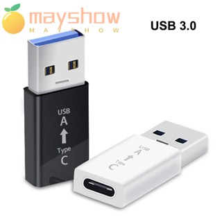 Mayshow อะแดปเตอร์แปลง Type C ตัวเมีย เป็น USB 3.0 A ตัวผู้ ความเร็วสูง ABS Type C ตัวเมีย เป็น USB 3.0 A ตัวผู้ ใช้งานง่าย สําหรับพอร์ต Type-C