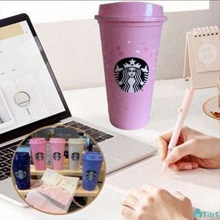 Starbucks Hot Cups Cold Cup Sakura Cherry Blossom Coffee Heritage Mug 473ml/16floz TH1. นำกลับมาใช้ใหม่ได้