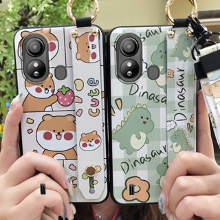 Anti-dust Soft case Phone Case For ZTE Blade L220 Shockproof Kickstand Durable ring Cute Phone Holder Silicone Cartoon