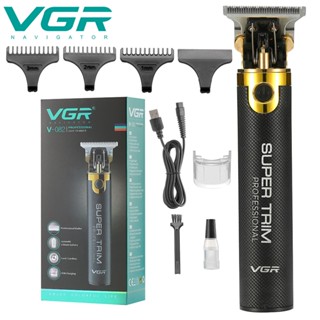 Spot second hair# VGR electric hair clipper retro oil head electric hair clipper T9 push white carving small push hair salon cross-border hot sale V-0828cc