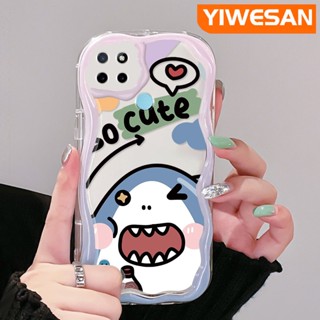 เคสโทรศัพท์มือถือ ซิลิกาใส แบบนิ่ม กันกระแทก ลายฉลามน่ารัก สําหรับ Realme C21Y C25Y