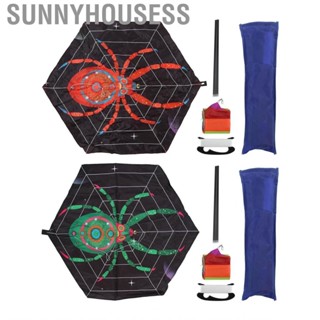 Sunnyhousess Spider Kite  Outdoor Toys Brightly Coloured Easily Operated for