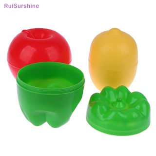 Ruisurshine ใหม่ กล่องจัดเก็บอาหาร ผัก กระเทียม มะเขือเทศ มะนาว พริกไทย สีเขียว สร้างสรรค์