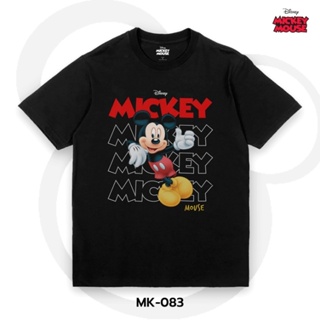 เสื้อยืดผ้าฝ้ายพิมพ์ลายขายดี  เสื้อยืดการ์ตูน มิกกี้เมาส์ ลิขสิทธ์แท้ DISNEY (MK-083)