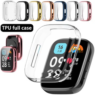 เคสป้องกัน TPU แบบนิ่ม สําหรับ Redmi Watch 3 Lite Active Cover กรอบป้องกันชุบ แบบรวมทุกอย่าง