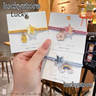 Lucky เครื่องประดับผม สร้อยข้อมือ จี้ดาว แฟชั่นคู่รัก สําหรับผู้หญิง