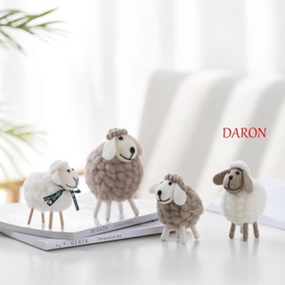 Daron ตุ๊กตาแกะสักหลาด ขนสัตว์น่ารัก ขนาดเล็ก สําหรับตกแต่งบ้าน คริสต์มาส