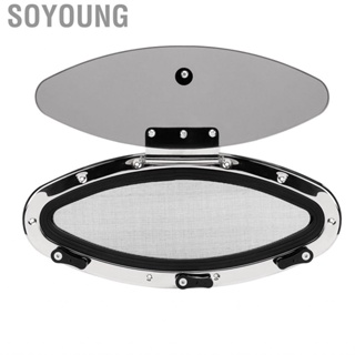 Soyoung 408x148mm Boat Porthole Window Oval Inner Open Type Tempered Glass UV Proof  Portlight  for Ship Yacht