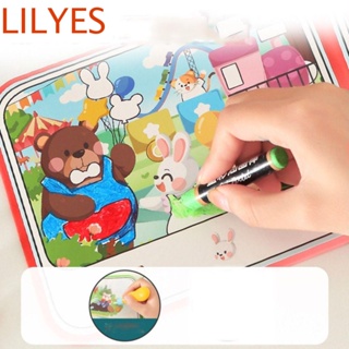 Lilyescub หนังสือภาพกราฟฟิตี้ ภาพสัตว์ กราฟฟิตี้ ลบได้ สําหรับเด็กผู้ชาย และผู้หญิง