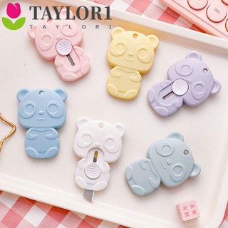 Taylor1 ที่เปิดตัวอักษร น่ารัก เครื่องเขียนนักเรียน Kawaii อุปกรณ์ศิลปะหัตถกรรมห่อกล่องขนาดพ็อกเก็ตกระดาษหัตถกรรมตัด