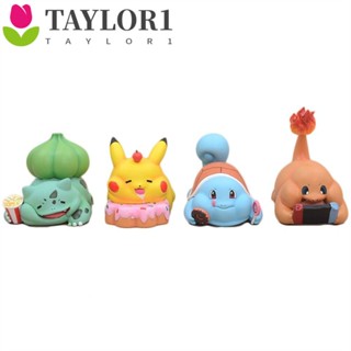 Taylor1 โมเดลฟิกเกอร์ปิกาจู การ์ตูน Squirtle Bulbasaur ของเล่น ของขวัญวันเกิด สําหรับเด็ก