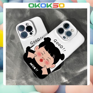 [OKOKSO] ใหม่ เคสโทรศัพท์มือถือ ฟิล์มนิ่ม กันกระแทก ลายการ์ตูนเด็กผู้หญิง GOOD R17 สําหรับ OPPO Reno9 Reno8 Reno7pro reno6 7z 5 A9 2020 4Z 5G F11 A31 A15 A3S A77