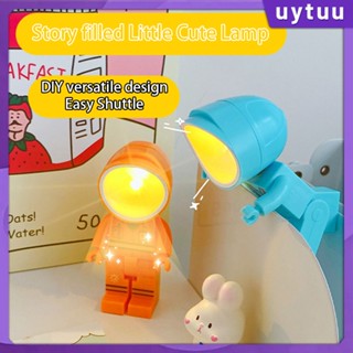 Uytuu 【can Cod】 Astronaut Ornament Bedroom Bedside Atmosphere Light Gift Creative Birthday Gift Bedroom Decoration Night Light Led Light