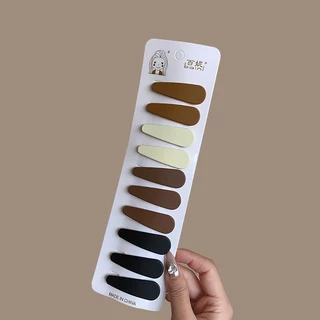 2023นมสีกาแฟคลิปด้านข้างกิ๊บติดผมกิ๊บติดผมกิ๊บติดผมแบบเรียบง่าย BB คลิป