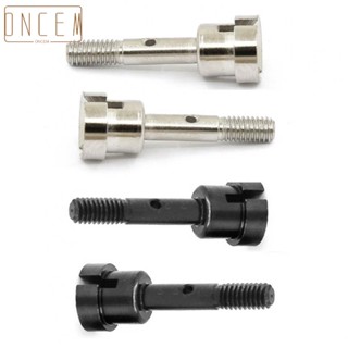 【ONCEMOREAGAIN】Wheel Axle Black Metal RC Model Vehicle Parts 2 PCS Axle Shaft Brand New