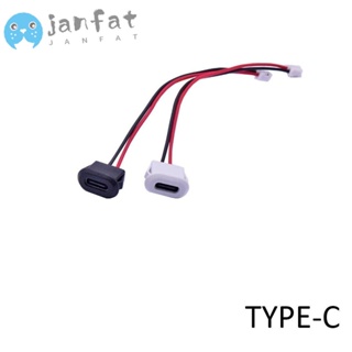 Janfat ซ็อกเก็ตชาร์จ USB 2P USB 2.0 2Pin ตัวเมีย กันน้ํา TYPE-C