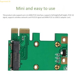 Best อะแดปเตอร์การ์ดไรเซอร์แปลง Mini PCI-Express PCIe เป็น USB 3 0 สําหรับ PC อุปกรณ์เสริม