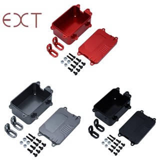 กล่องรับสัญญาณโลหะ ESC สีแดง สําหรับอัพเกรดรถบังคับ SCX10 1/10