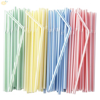 【VARSTR】Straw 100-500PCS Bendable Drinking Disposable Plastic For Adults And Kids