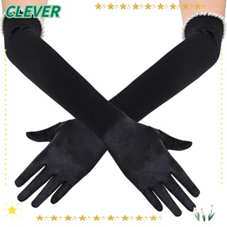 Clever ถุงมือคอสเพลย์ สีพื้น สําหรับเต้นรํา ปาร์ตี้ งานอีเวนท์