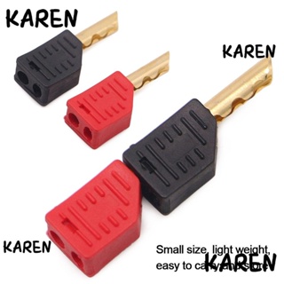 Karen ปลั๊กกล้วยเชื่อมต่อ ฉนวนกันความร้อน เพื่อความปลอดภัย สีดํา สีแดง 4 มม.