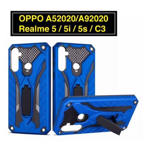 เคส Realme C3 5i Realme 5/5S/OPPO A5 2020/A9 2020/A5S A3S สำหรับเรียลมี หุ่นยนต์ ไฮบริด มีขาตั้ง กัน