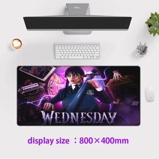 Wednesday แผ่นรองเมาส์ คีย์บอร์ด ขนาดใหญ่ พิมพ์ลายอนิเมะ XXL สําหรับเล่นเกมคอมพิวเตอร์