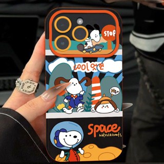 Vwk1 เคสโทรศัพท์มือถือ ซิลิโคนนุ่ม ลายการ์ตูนสนูปปี้ อวกาศ สําหรับ Iphone 14promax 13pro 12 11 7p