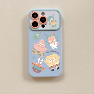 เคสมือถือ แบบนิ่ม ลาย Spongebob SquarePants สําหรับ Apple 14 Pro Max Iphone 13 Pro 12 11 7p