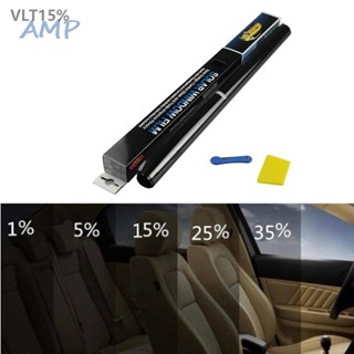 ⚡NEW 8⚡3M*50CM Sunshade Film Car Home Tint Film Black Roll 15% VLT Tinting Tools Kit