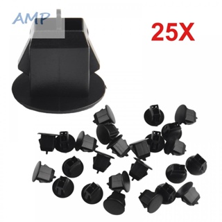 ⚡NEW 8⚡Car Fasteners 25pcs/set 2x2cm/0.7x0.7inch 9468278 Black Car Bootlid Fastener