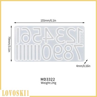 [Lovoski1] อะไหล่แม่พิมพ์ตัวเลข สําหรับทําเบเกอรี่