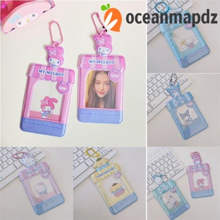 Oceanmapdz ปกการ์ด PVC ลายแมว Kuromi Melody Cinnamonroll สําหรับเด็กผู้หญิง