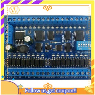 โมดูลบอร์ดโมดูลขยาย PLC IO Modbus RTU DC 12V 24V 16 อินพุต 16 เอาท์พุต RS485