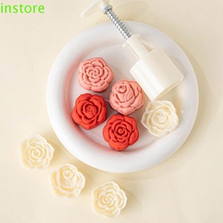 Instore แม่พิมพ์ขนมไหว้พระจันทร์ รูปดอกกุหลาบ 1 ชุด DIY
