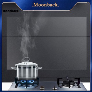 &lt;moonback&gt; สติกเกอร์ติดผนัง กันน้ํามัน ทนทาน สําหรับห้องครัว สติกเกอร์ใส มีกาวในตัว ติดง่าย