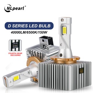 Nlpearl หลอดไฟหน้ารถยนต์ LED D1S D3S D2S D4S D5S D8S 30000Lm 150W 6500K 1:1 2 ชิ้น