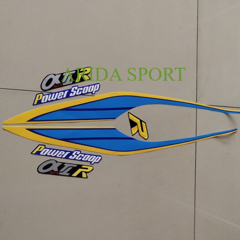Striping alfa Yamaha v100/Alfa Alfa 100 power scoop stracker Lis body g motor คุณภาพดีที่สุด