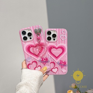 For เคสไอโฟน 14 Pro Max [Cool Pink Heart Chain] เคส Phone Case For iPhone 14 Pro Max Plus 13 12 Mini 11 For เคสไอโฟน11 Ins Korean Style Retro Classic Couple Shockproof Protective TPU Cover Shell