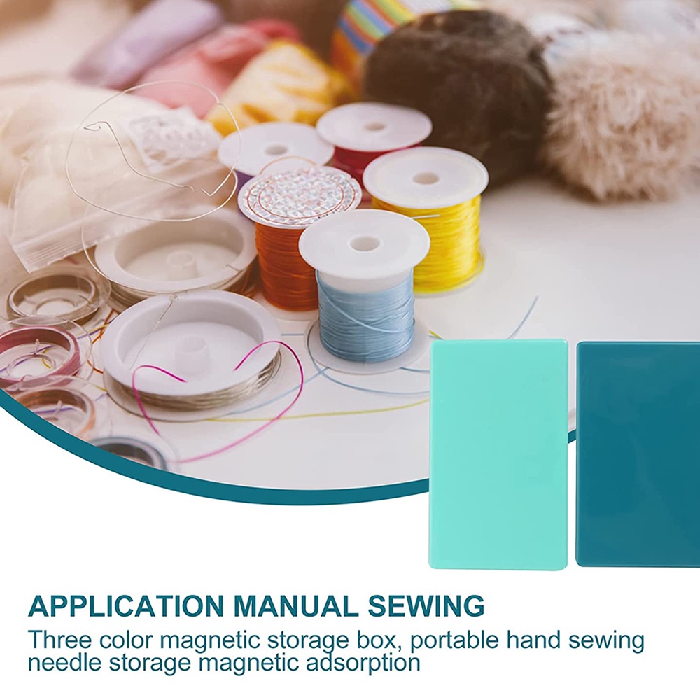 กล่องพลาสติกแม่เหล็ก ทรงสี่เหลี่ยม 3 สี สําหรับใส่เข็มเย็บผ้า 1 ชิ้น - รูปที่ 4