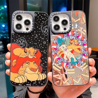 Casetifg เคสโทรศัพท์มือถือซิลิโคน TPU แบบแข็ง กันกระแทก ลาย Lion King Simba หรูหรา พร้อมกล่อง สําหรับ iPhone 14Plus 14 11 12 13 Pro Max