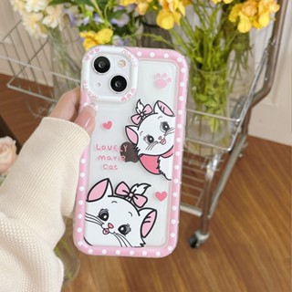 เคสโทรศัพท์มือถือซิลิโคน ลายแมวแมรี่ สําหรับ Apple Iphone 14promax 13 12 11 X