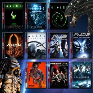 Alien เอเลี่ยน และ Predator คนไม่ใช่คน ครบทุกภาค DVD หนัง มาสเตอร์ พากย์ไทย